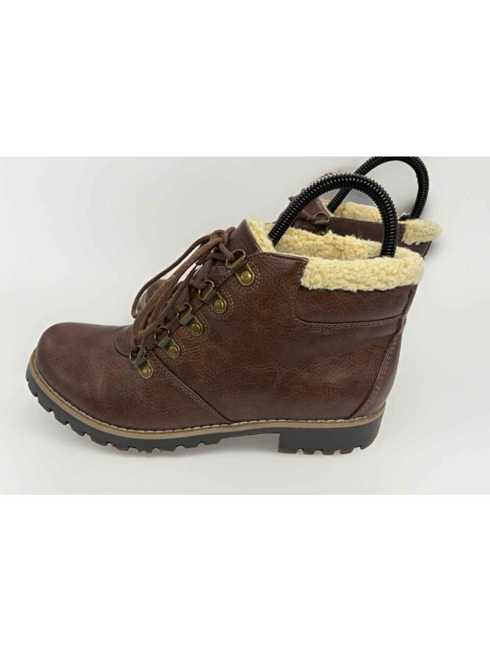 Cliffs By White Mountain, Boots, Womens 8.5"Peekaboo" Brown, Faux Fur